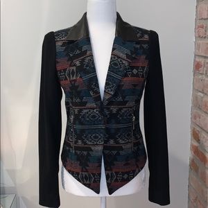Bcbg generation leather Aztec coat XS